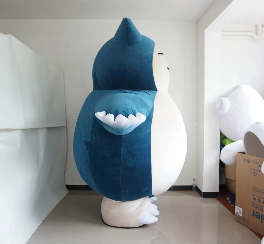 Miniso pokémon inflável snorlax mascote traje kirby andando boneca roupas para festa de natal de halloween publicidade