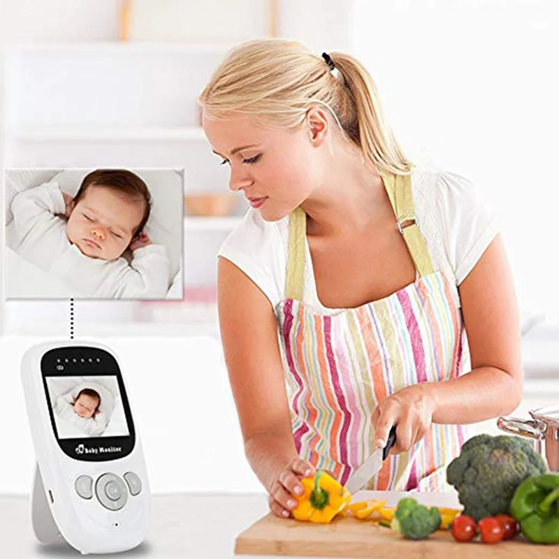 Moniteur sans fil portable pour bébé, audio bidirectionnel, vision nocturne automatique, détection de la température, enfants, soignant du sommeil, éventuelles 880