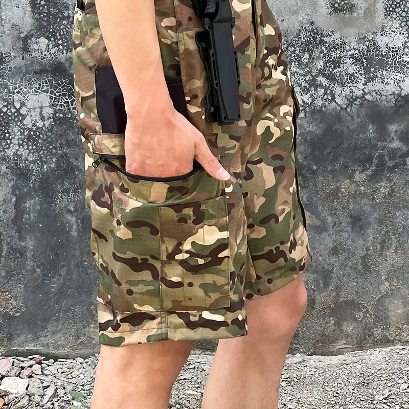 Men's Tactical Cargo Shorts Outdoor Combat Quick Dry Multi-pocket Casual Shorts