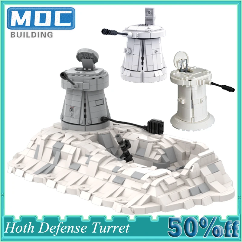 Star Movie Space Military Series Hoth Defense Bricks Moc Build Blocks War DIY Model Kid Toys Birthday Christmas Collection Gifts