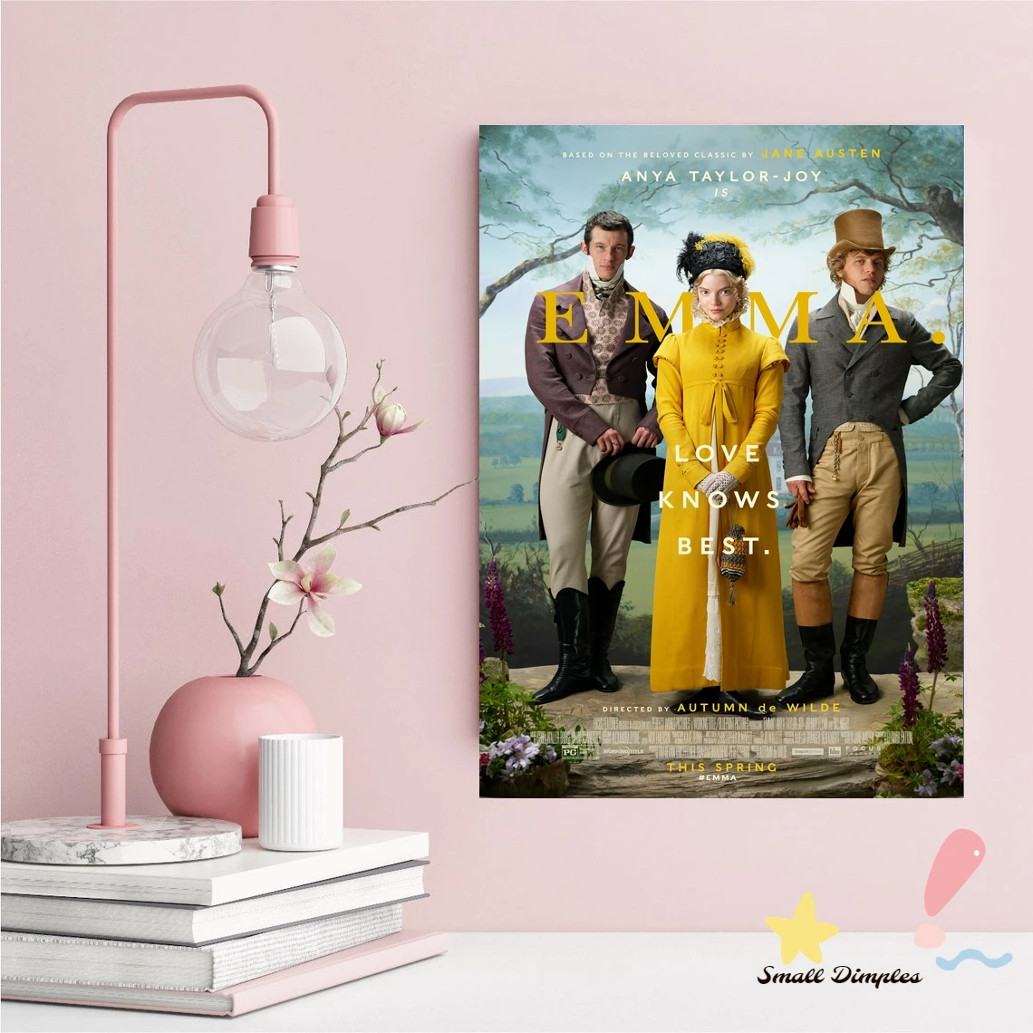 إيما الفيلم المشارك قماش الفن طباعة ديكور المنزل طلاء جدران (بدون إطار)