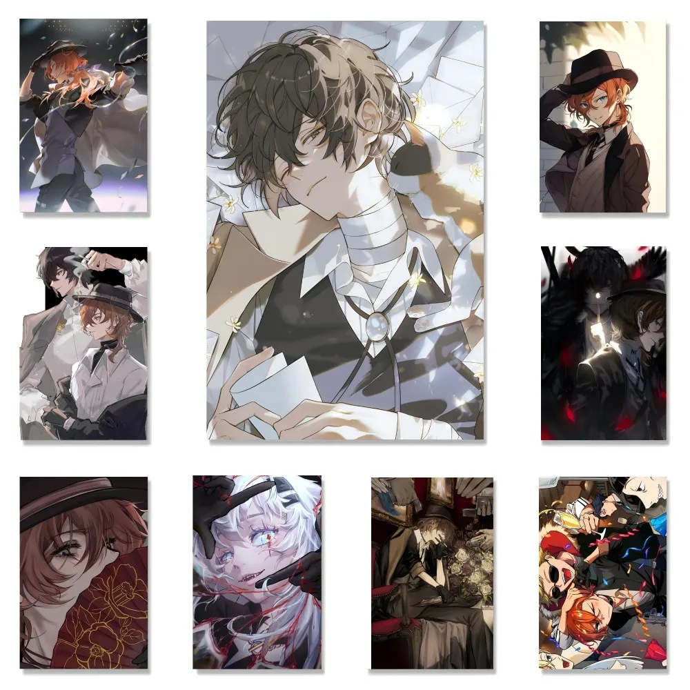 B-Bungo Stray Dogs Dazai Chuuya Anime Poster Paper Print Home Living Room Bedroom Entrance Bar Cafe Art Painting Decoration