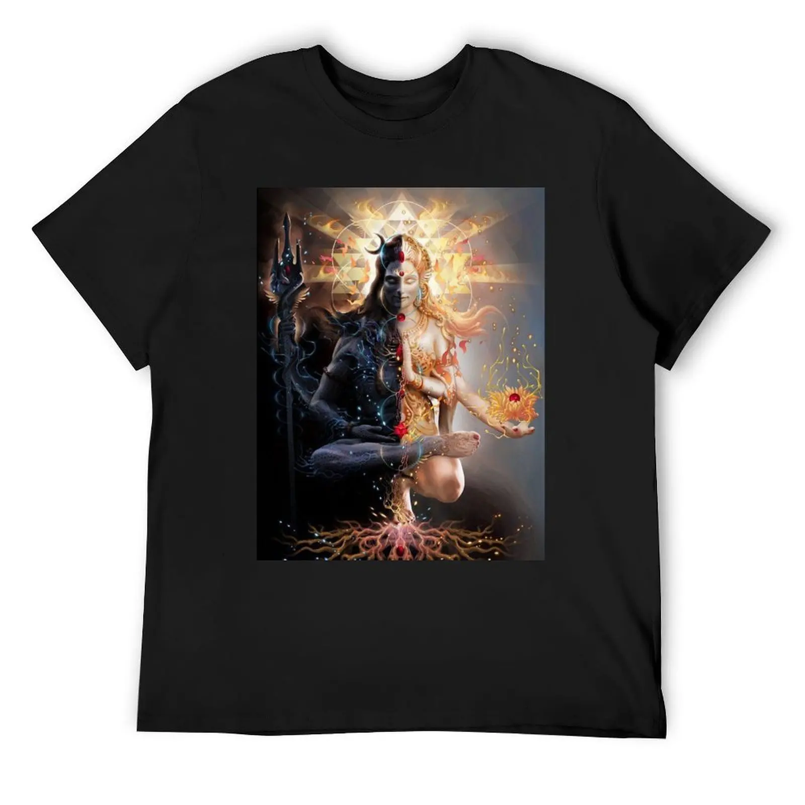 Shiva and Parvati (Masculine and Feminine) Shakti T-Shirt sweat basketball graphic tees graphic shirts plain luxury clothes men