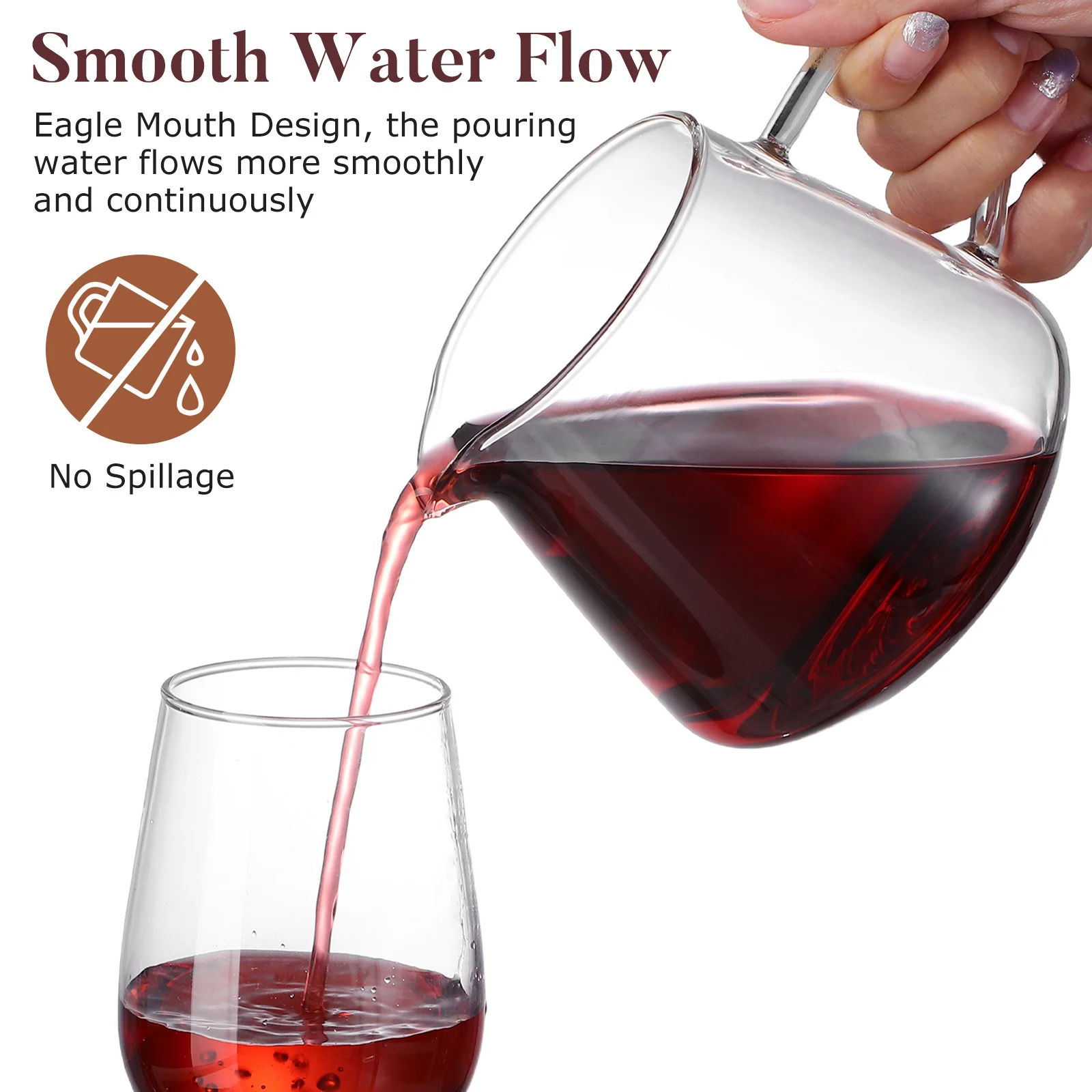 1 قطعة إبريق قهوة زجاجي غلاية 650 مللي إبريق شاي شفاف مقاوم للحرارة إبريق حليب لوازم منزلية متعددة الاستخدامات إبريق قهوة زجاجي #2