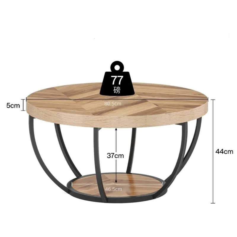 Nueva mesa redonda pequeña de calentamiento estilo INS, mesa de Hotel para casa de familia, luz de lujo para apartamento pequeño, sofá, mesa de té, mesa de centro Sehpa