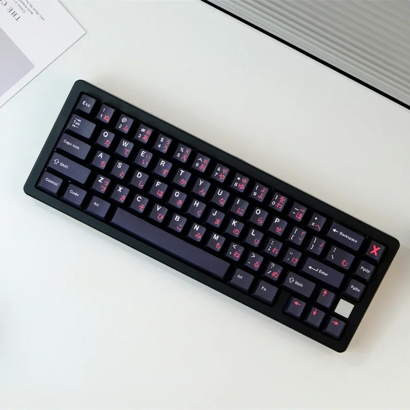

GMK129 клавиши WOB красный японский колпачок для ключей вишневый профиль PBTT термосублимационная механическая клавиатура для настройки