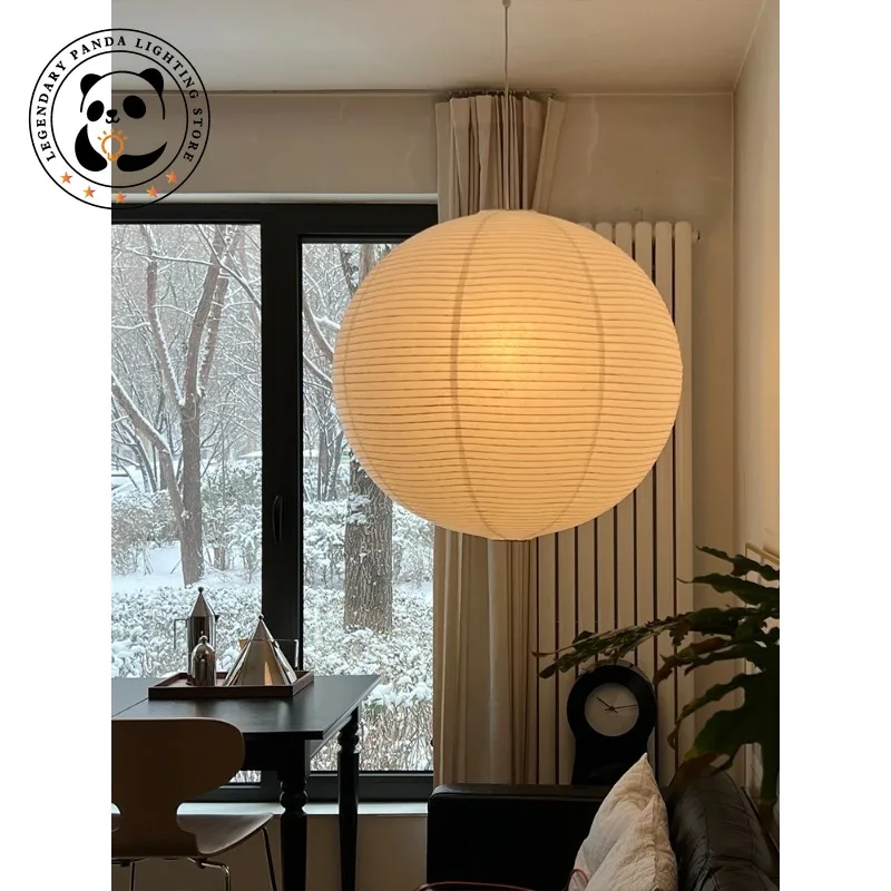 

Nordic Wabi-sabi Akari Noguchi Yong Pendant Lamps Home Decor Lantern Living Room Apartment Hotel Bedroom Ceiling Light Fixture