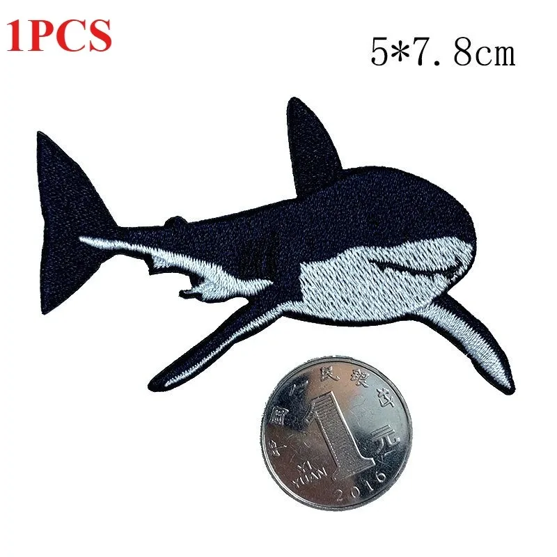 

High-end Burnt Edge Shark Elephant Panda Bird Cloth Sticker, Through Children's Clothing Accessories Adhesive DIY