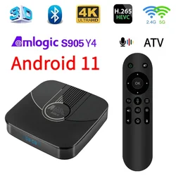 M98 max android 11 smart tv box amlogic s905y4 unterstützt 4g 5g dual wi-fi bt 5.0 100m lan atv tv hd 4k 3d 2gb 64gb tv box iptv