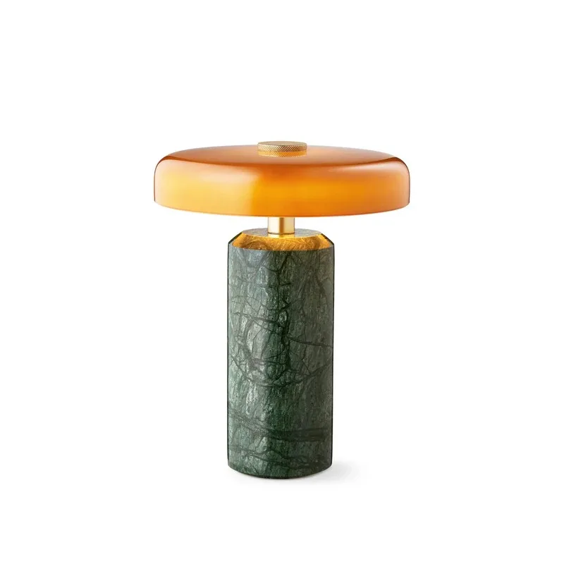 Rechargeable Marble Desk Lamp Creative Bedroom Study Living Room Decoration Touch Light