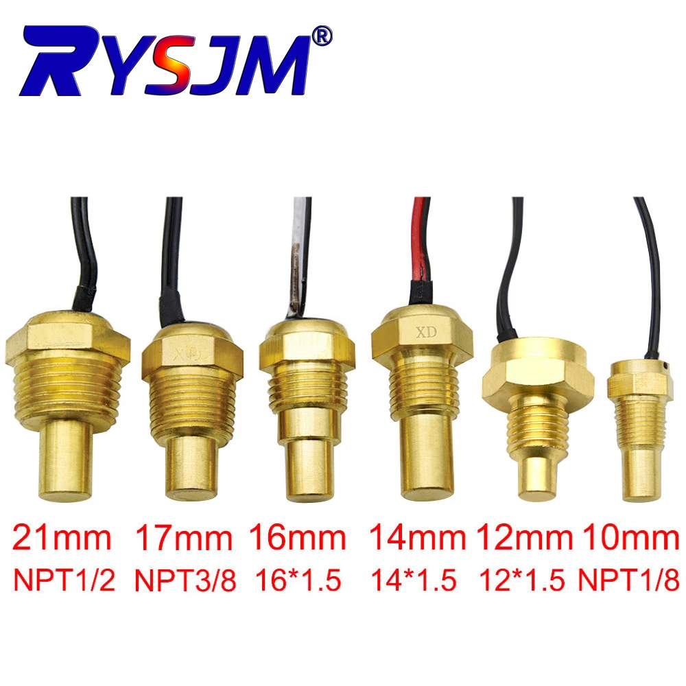 Sensor de Temperatura 1/8 NPT 3/8 NPT para Carros e Motores, Indicador de Temperatura para Motonetas