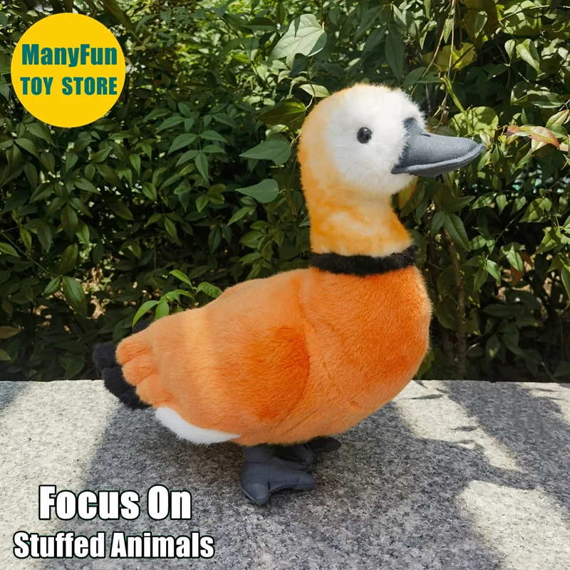 

Realistic Ruddy Shelduck High Fidelity Brahminy Duck Plushie Wild Duck Plush Toy Lifelike Tadorna Stuffed Animal Doll Kid