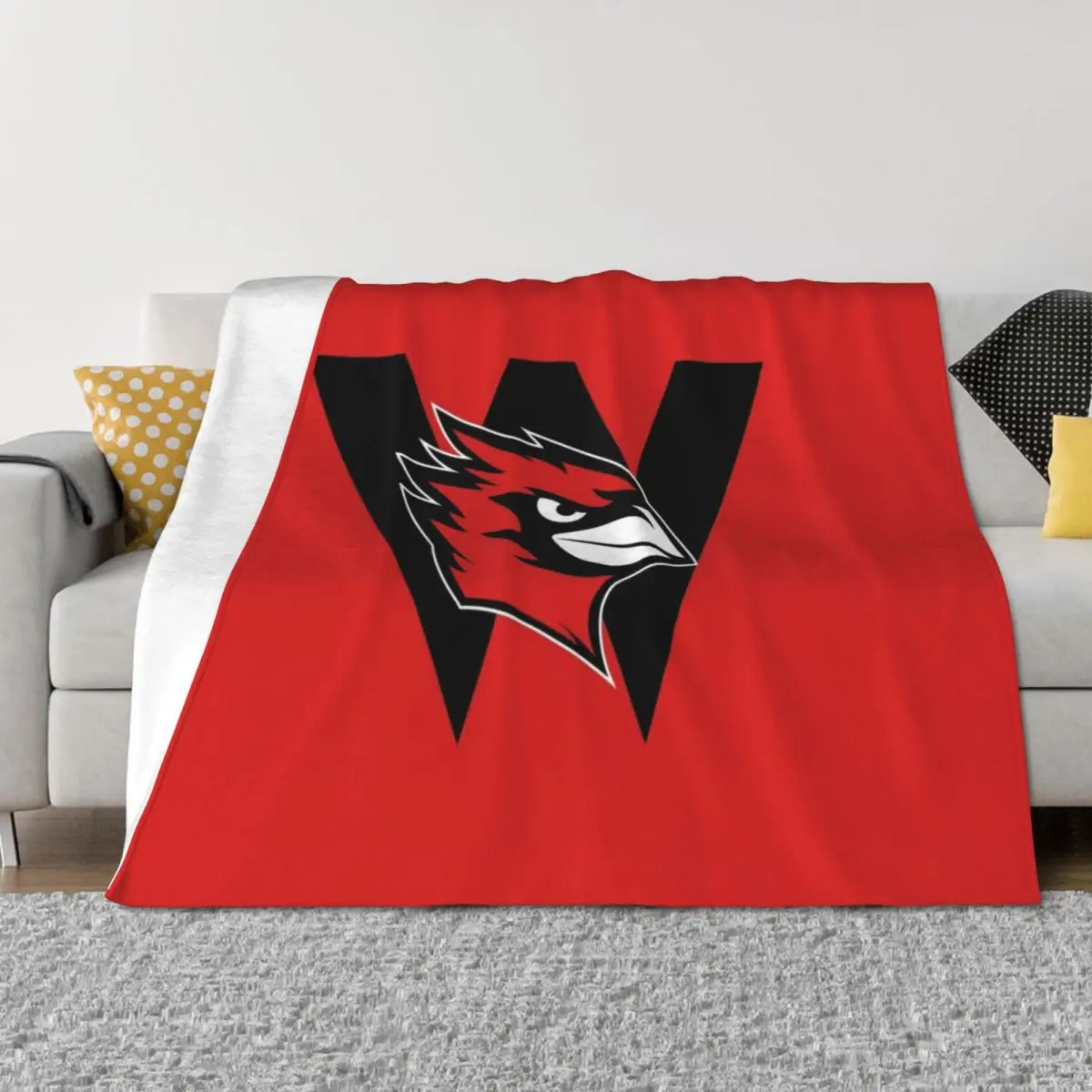 

Wesleyan University Throw Blanket Soft Big Soft Plaid Personalized Gift Multi-Purpose Blankets