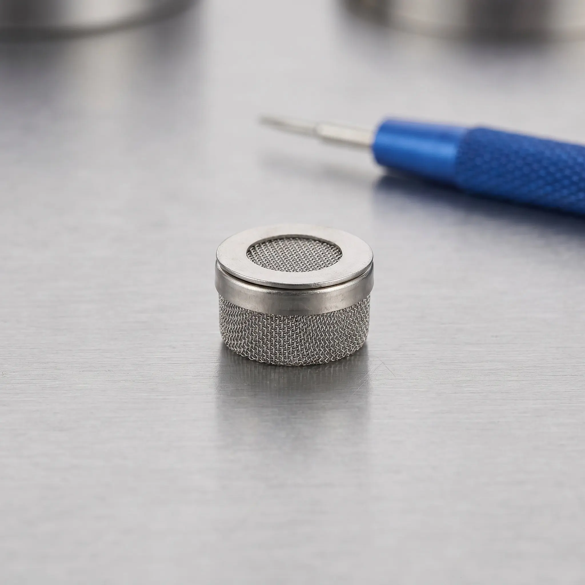 Stainless Steel Watch Cleaning Basket Fine Mesh Ultrasonic Cage Lid 2Cm Precision Parts Jewelry Small Component Basket