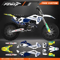 Powerzone Graphics Decals Sticker Kit for Husqvarna TE FE 150 200 250 300 350 400 450 2024 2025 2026 TC FC 2023 2024 2025