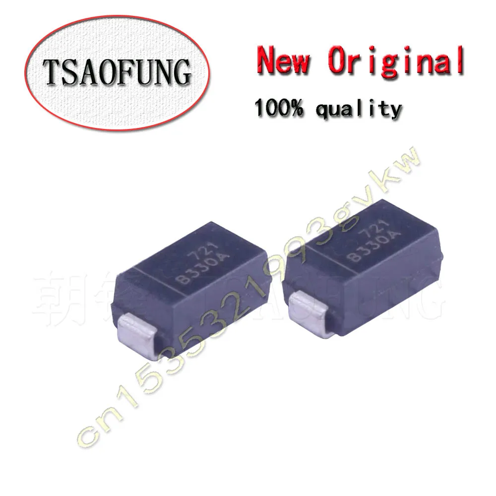

100Pieces B250A-13-F B250A B330A-13-F B330A SMA DO-214AC Schottky Diode TVS Transient suppression diode