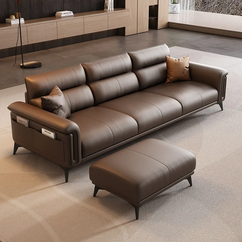 #Modern Luxury Artificial Leather Office Sofa Single Double Seater Four Seater Sofas Couch 4 3 2 1-person Sofa Office Furniture