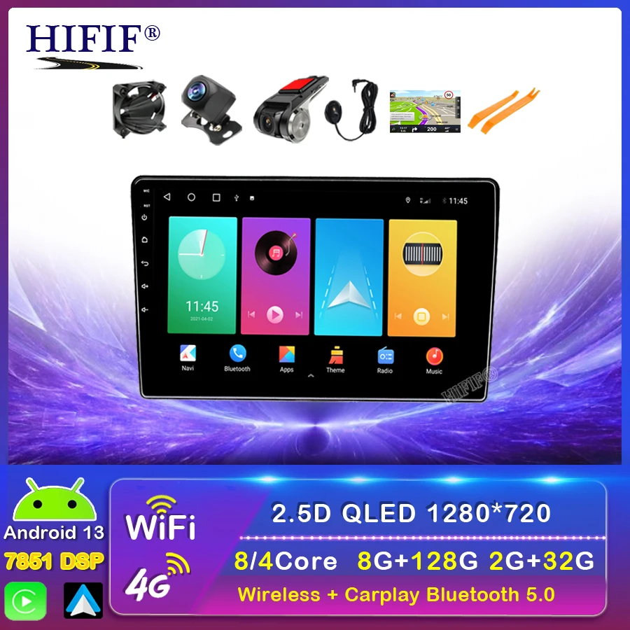 

8G RAM 128G ROM Android 13 Car Video Player For Hyundai i40 2016 GPS Multimedia Stereo Receiver Radio Carplay Auto DSP RDS FM BT