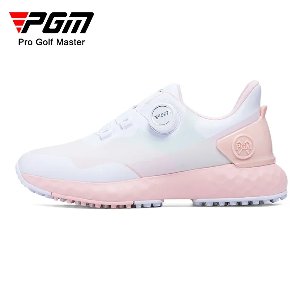 PGM Golf Shoes Women's Waterproof Shoes Knobs Laces Sports Shoes Anti slip Nails