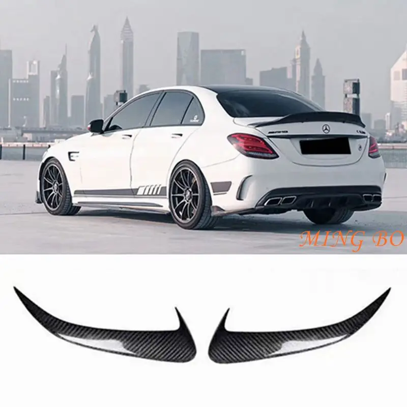 

FOR Mercedes Benz C-Class W205 4-door C43 C63 AMG 2014 2015 2016-2019 Carbon Fiber Rear Side Front Air Outlet Diffuser Spoiler