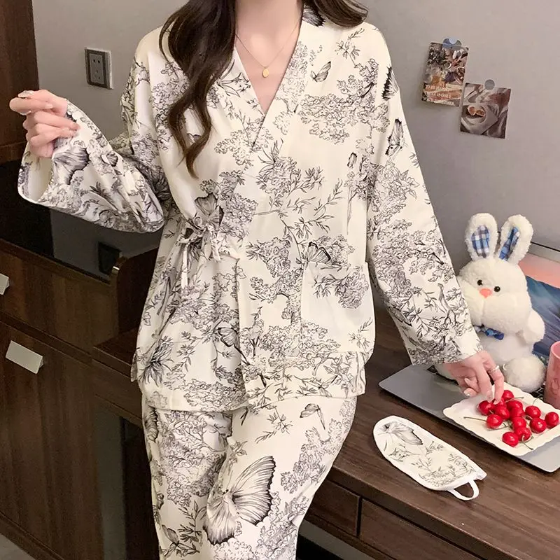 ملابس نوم للنساء طقم بيجامات طقم بيجامة نسائية بيجامات نسائية مثيرة ملابس منزلية طقم بيجامة نسائية بدلة نسائية