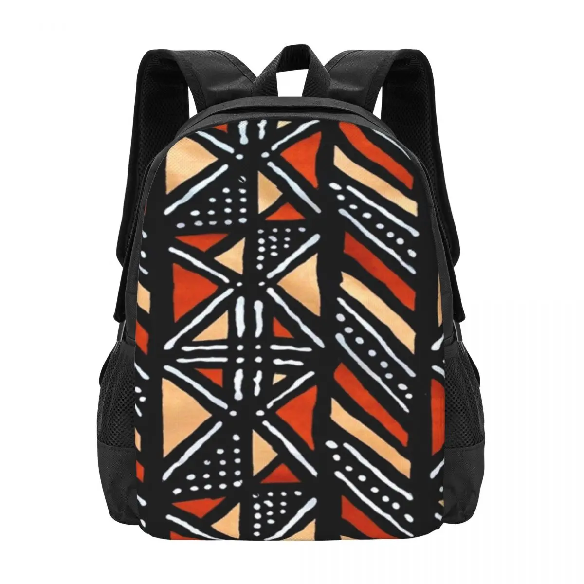 

African Bogolan Mudcloth Pattern Backpack Hot Sale Daypack Large Capacity BookBag School Bag Shoulder Bags for Men Women