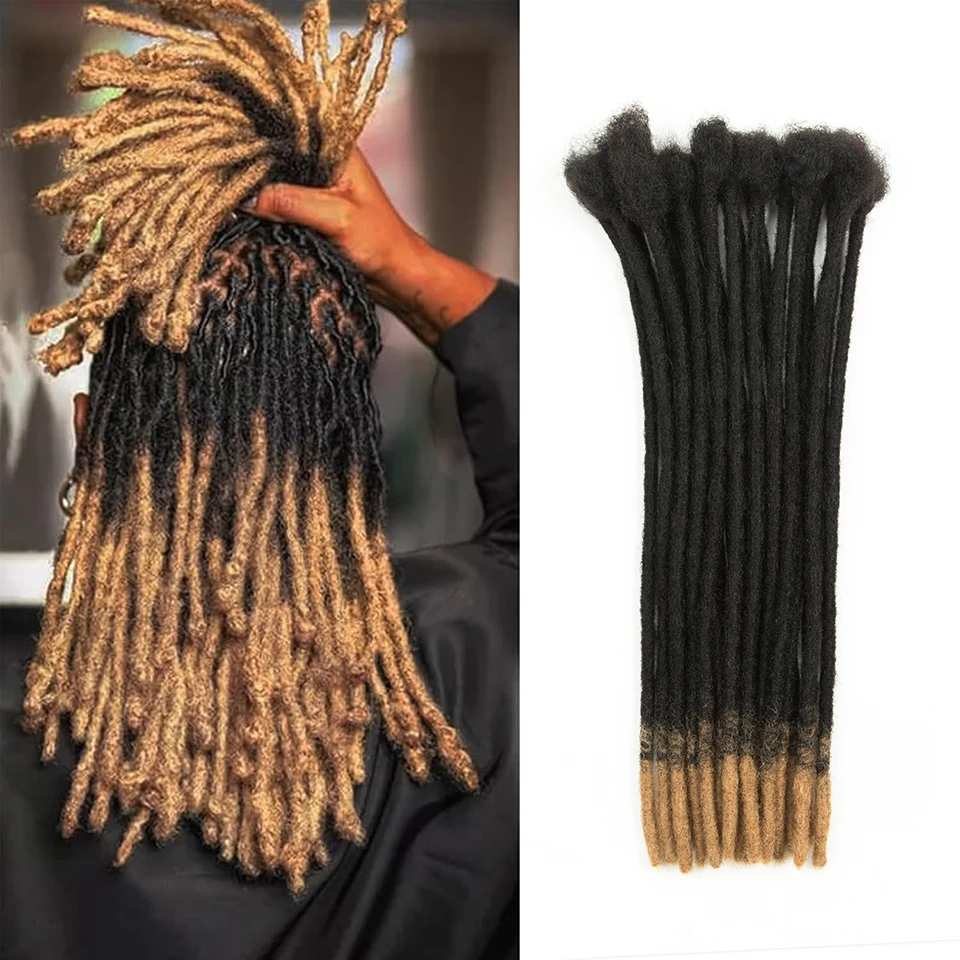 

Ombre Brown Loc Extensions Human Hair Peruvian Human Hair Dreadlocks Loc Extensions Kinky Straight Crochet Braids 10 20 Strands