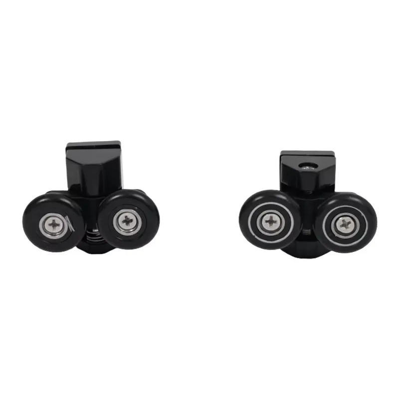 Zinc Alloy Shower Door Roller Set Single & Double Wheel for 4‑6mm Glass 19‑26mm Dia Chrome Plated Bathroom Hardware Accessory