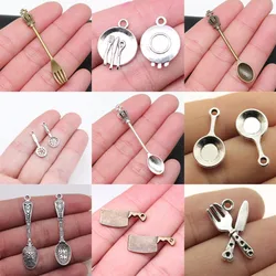 Fork Spoon Charms Car Accessories Diy Jewelry Pendants