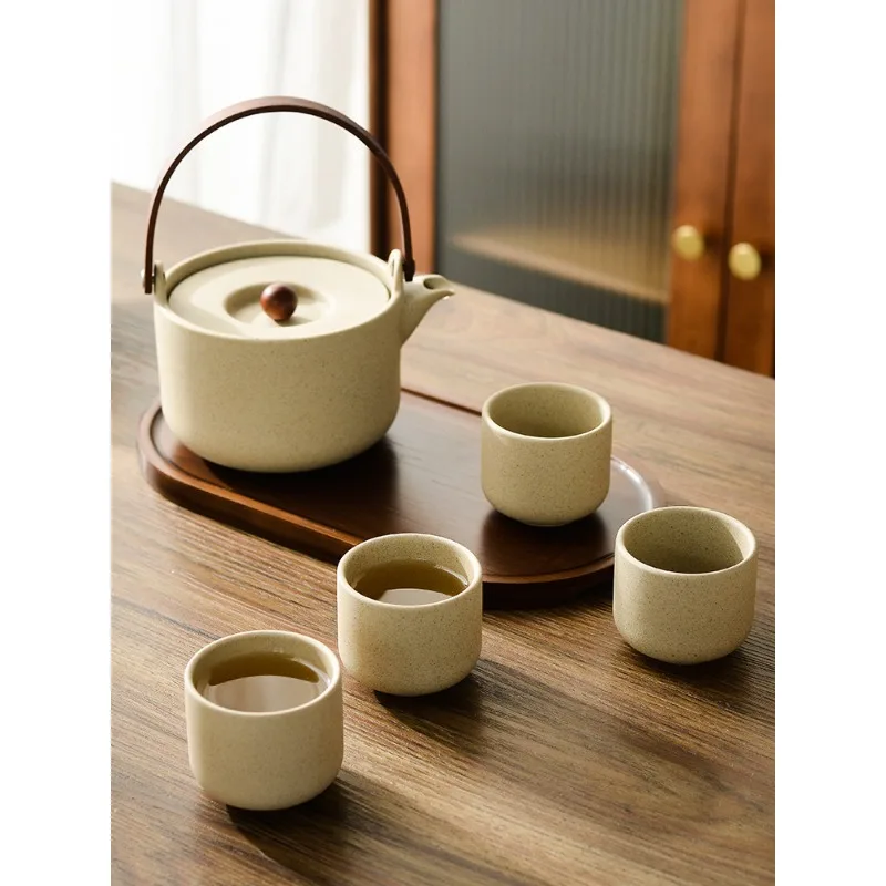 Chinese ceramic teapot tea making home tea set tea separation
