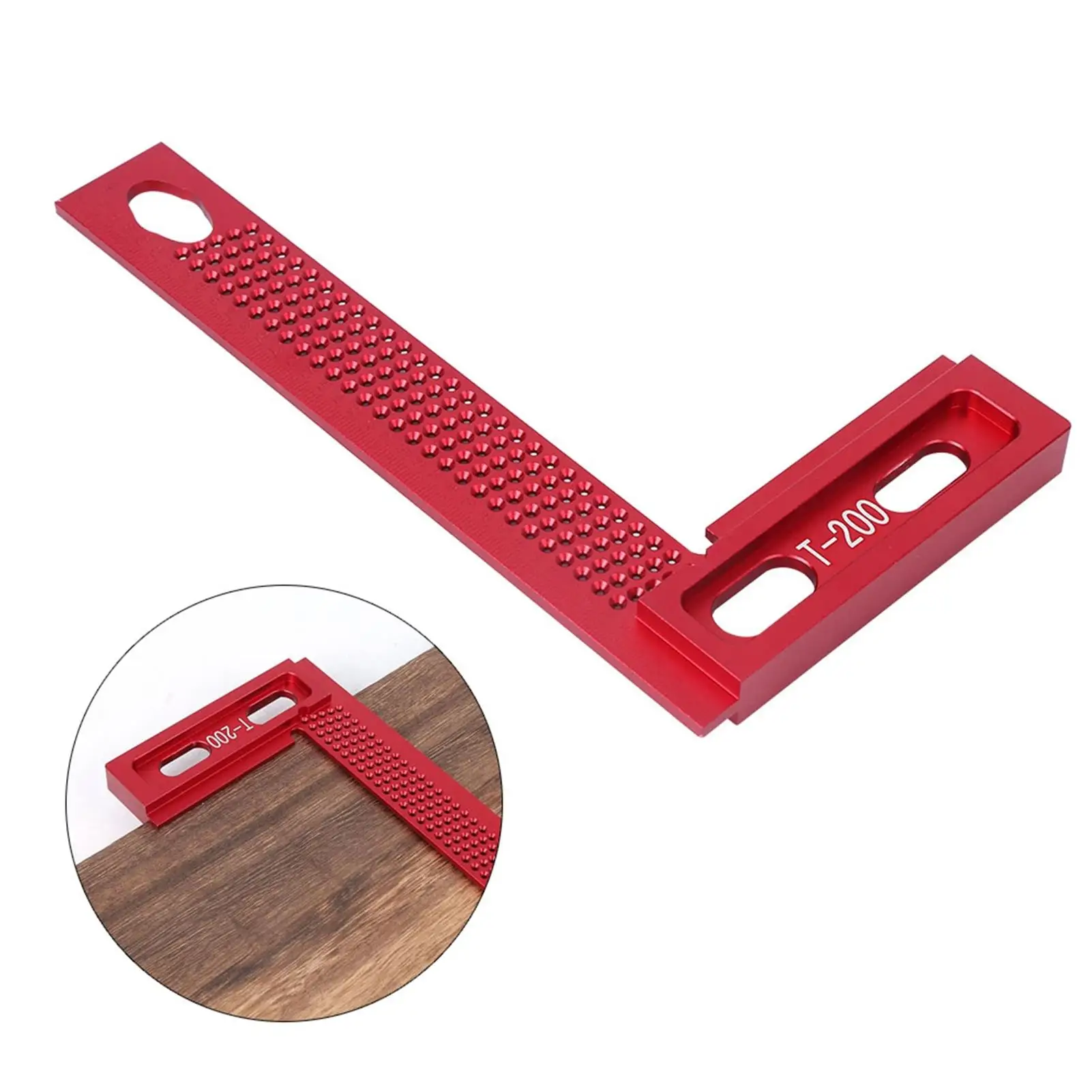 Aluminum Alloy Hole Ruler Measuring Tool for Woodworking - Rust-Proof, Wear-Resistant Accessory