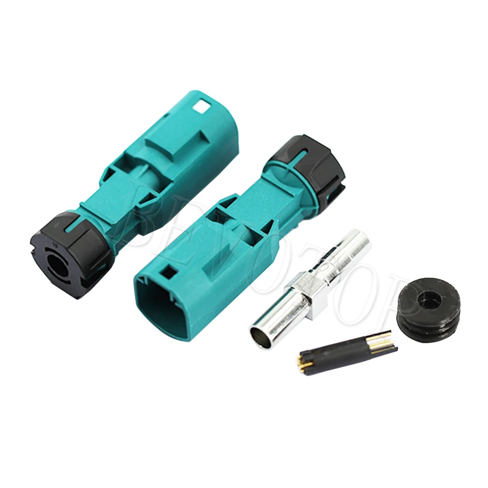 1Pcs Waterproof HSD 4 Pin Connector Water Blue Code Z Male/Female Plug Assembly for 4-Core HSD LVDS Coaxial Cable