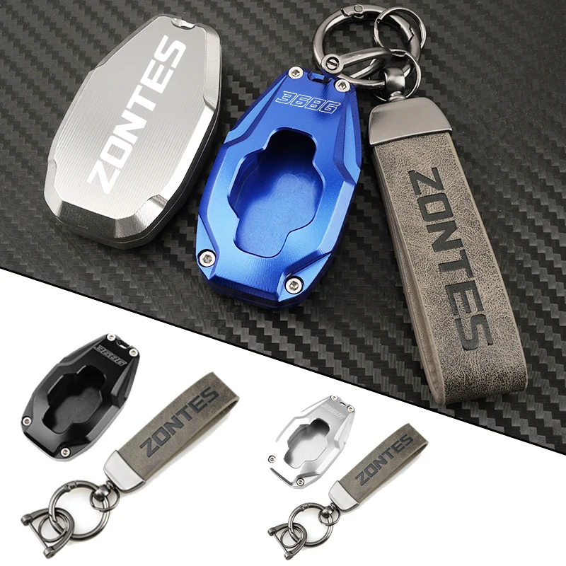 New 2026 For ZONTES 368G 368-G Motorcycle CNC Key Protective Shell Remote Control Cover Metal Shell Laser engraving LOGO