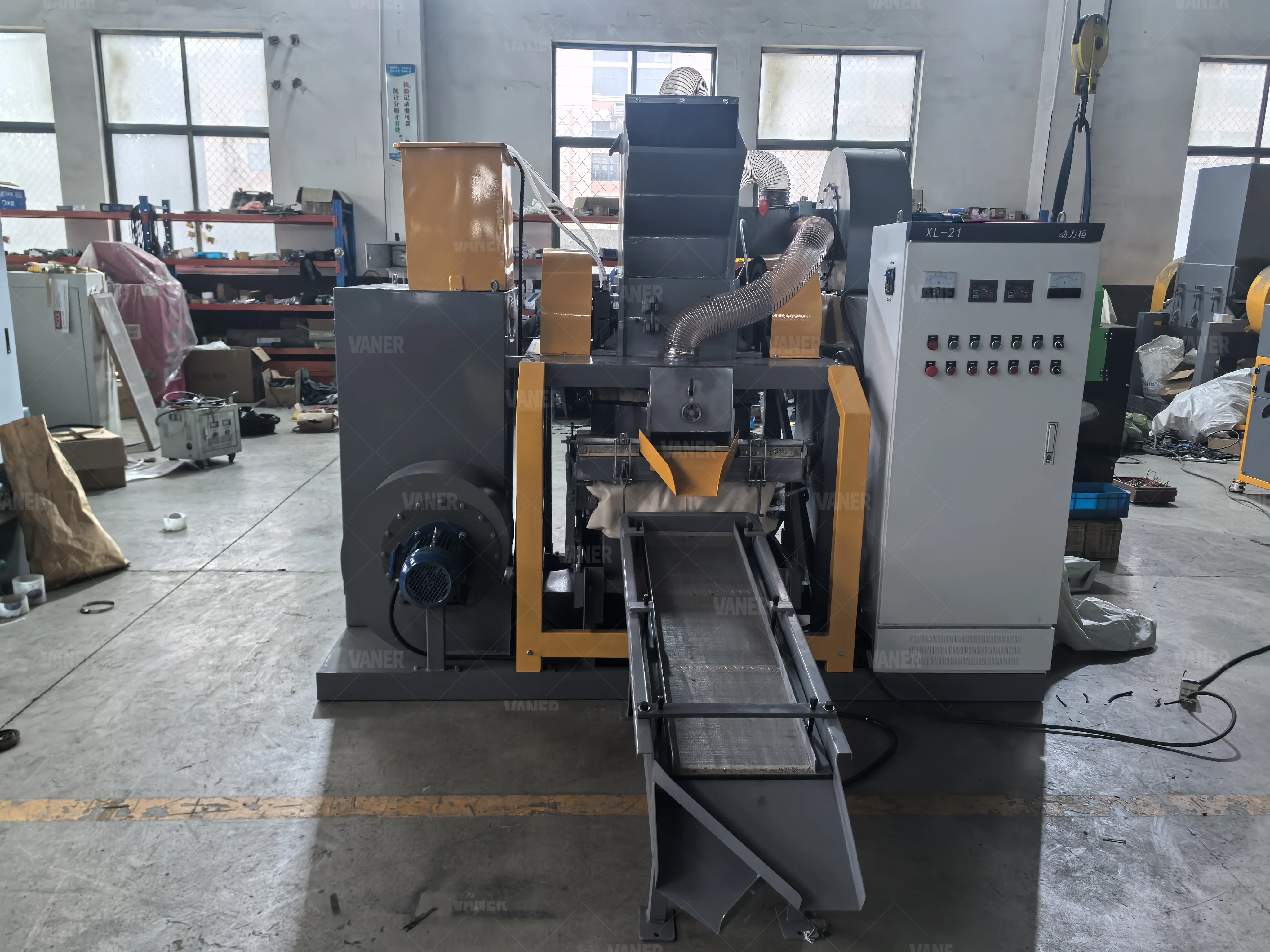 Factory Direct Sale Automatic Scrap Cable Separator Machine Copper Granulator Copper Wire Scrap Recycling Machine