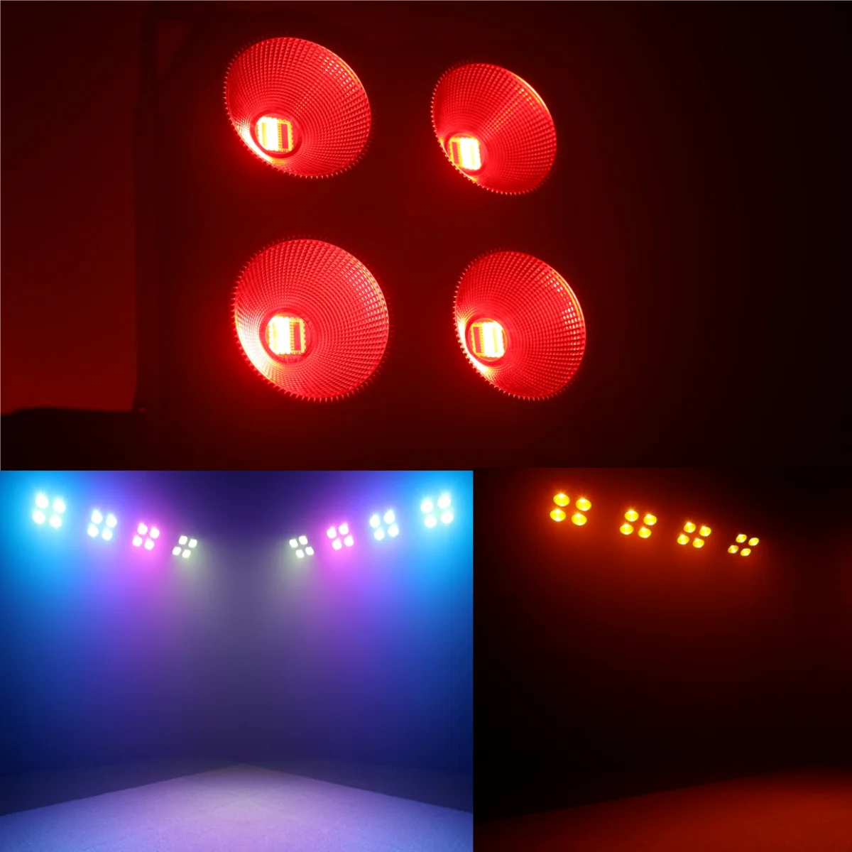 4x100 واط 6in1RGBWA/UV COB LED أضواء بليندر 4 العين 400 واط Led الجمهور ضوء DJ DMX أضواء المسرح #4