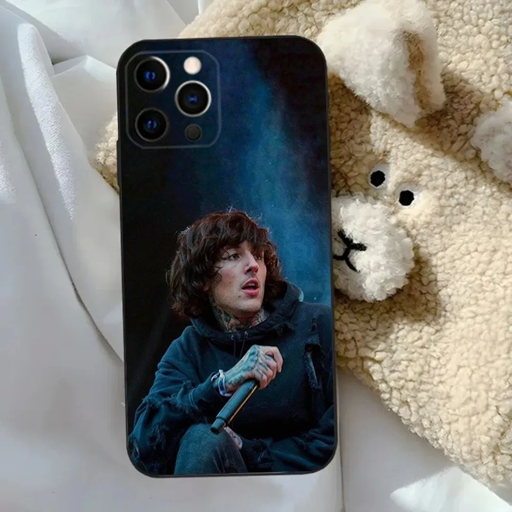 BMTH O-Oliver Sykes  Phone Case For Apple iPhone 15,14,13,12,11,Pro,X,XS,Max,XR,Plus,Mini Soft Black Cover