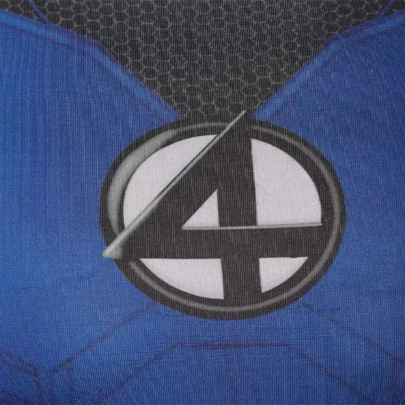 Reed Richards Costume Cosplay Tuta Strana Fantastico Cos Fouring Mister Tuta Vestito Carnevale di Halloween per Uomini Adulti Ragazzo