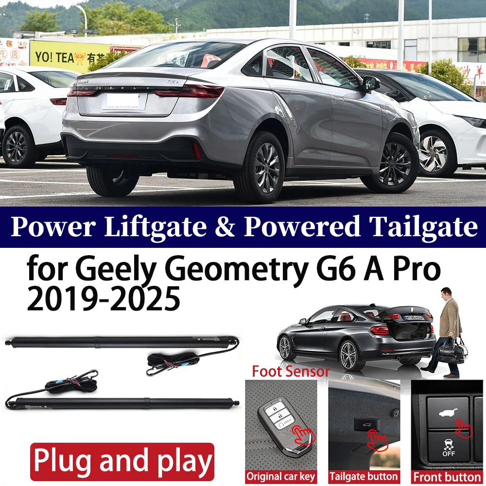 ZhuCamX for Geely Geometry G6 A Pro 2019-2025 Car Auto Power Electric Tailgate Liftgate Lift Trunk Closer System Boot Lift Motor
