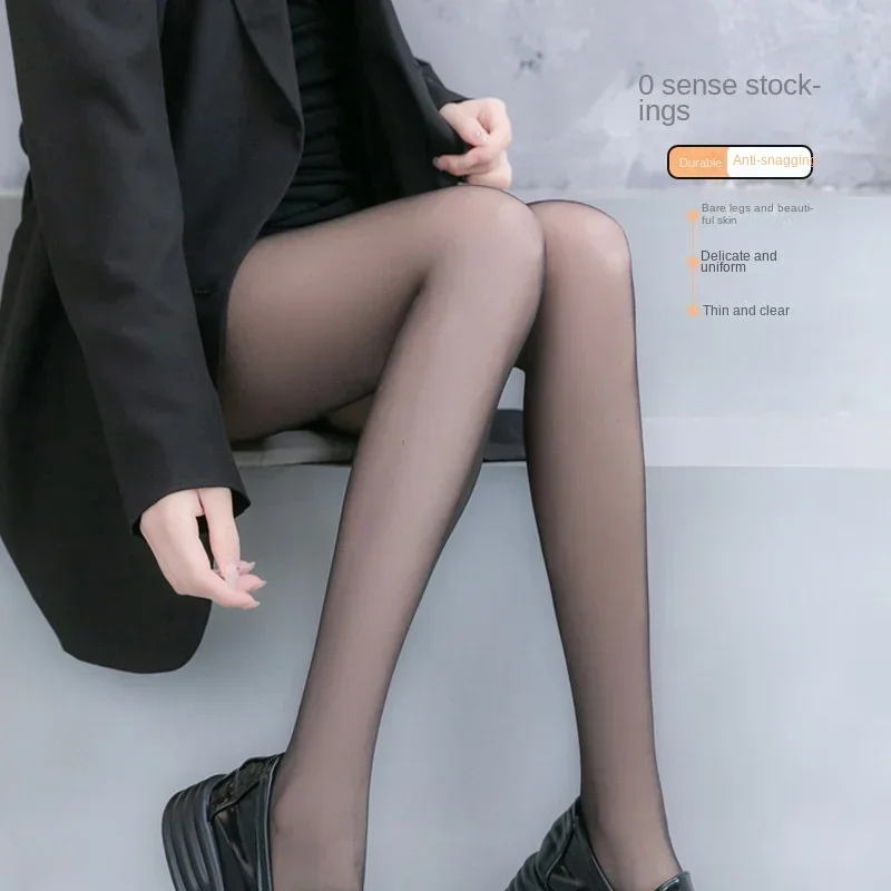 Ultra-thin Temptation Anti-hook Flesh Color Concealer Skin Beauty Pantyhose, Bare Leg Artifact Natural Sexy Black Stockings