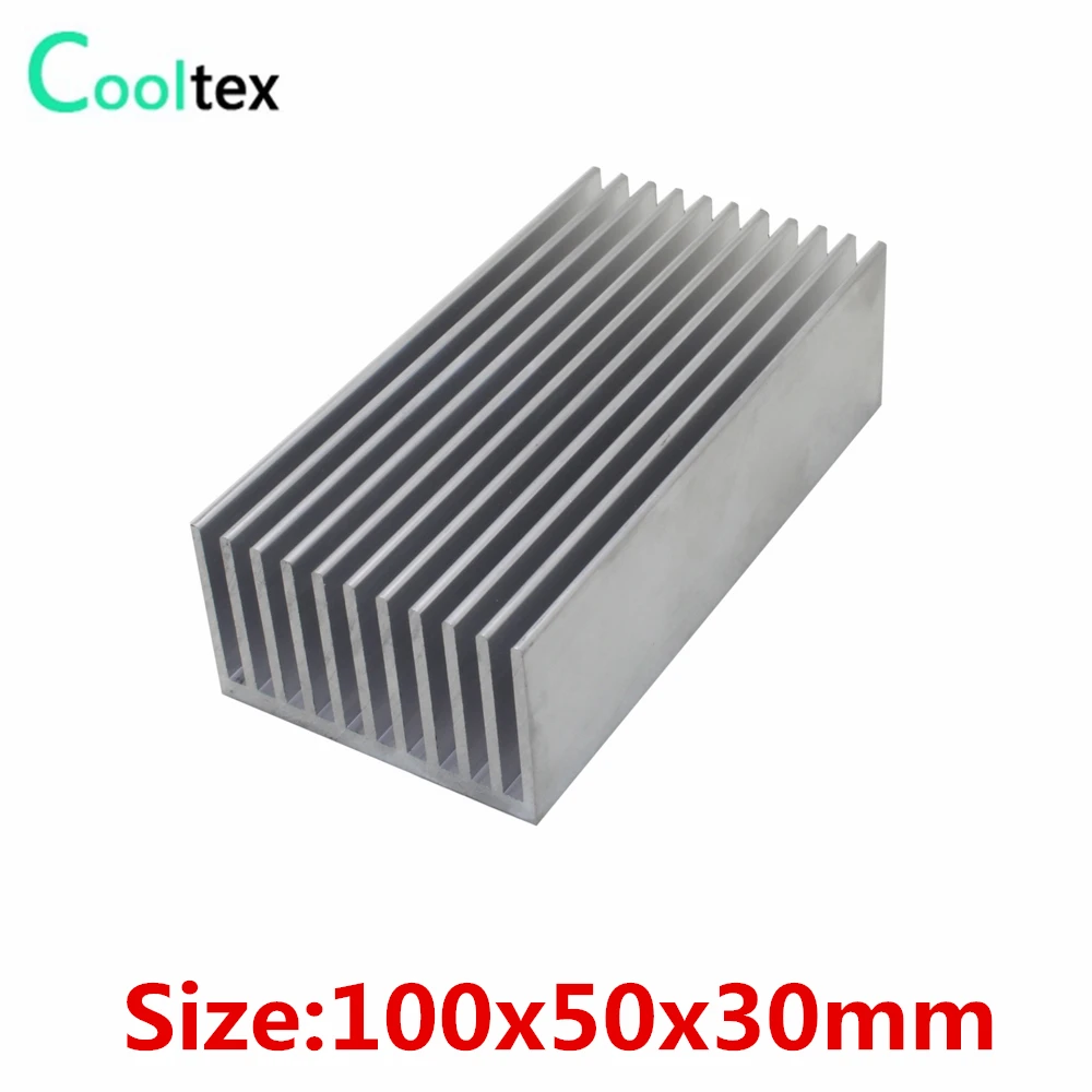 100% new 100x50x30mm Aluminum HeatSink Heat Sink radiator for DIY electronic Computer Chip RAM  LED COOLER cooling