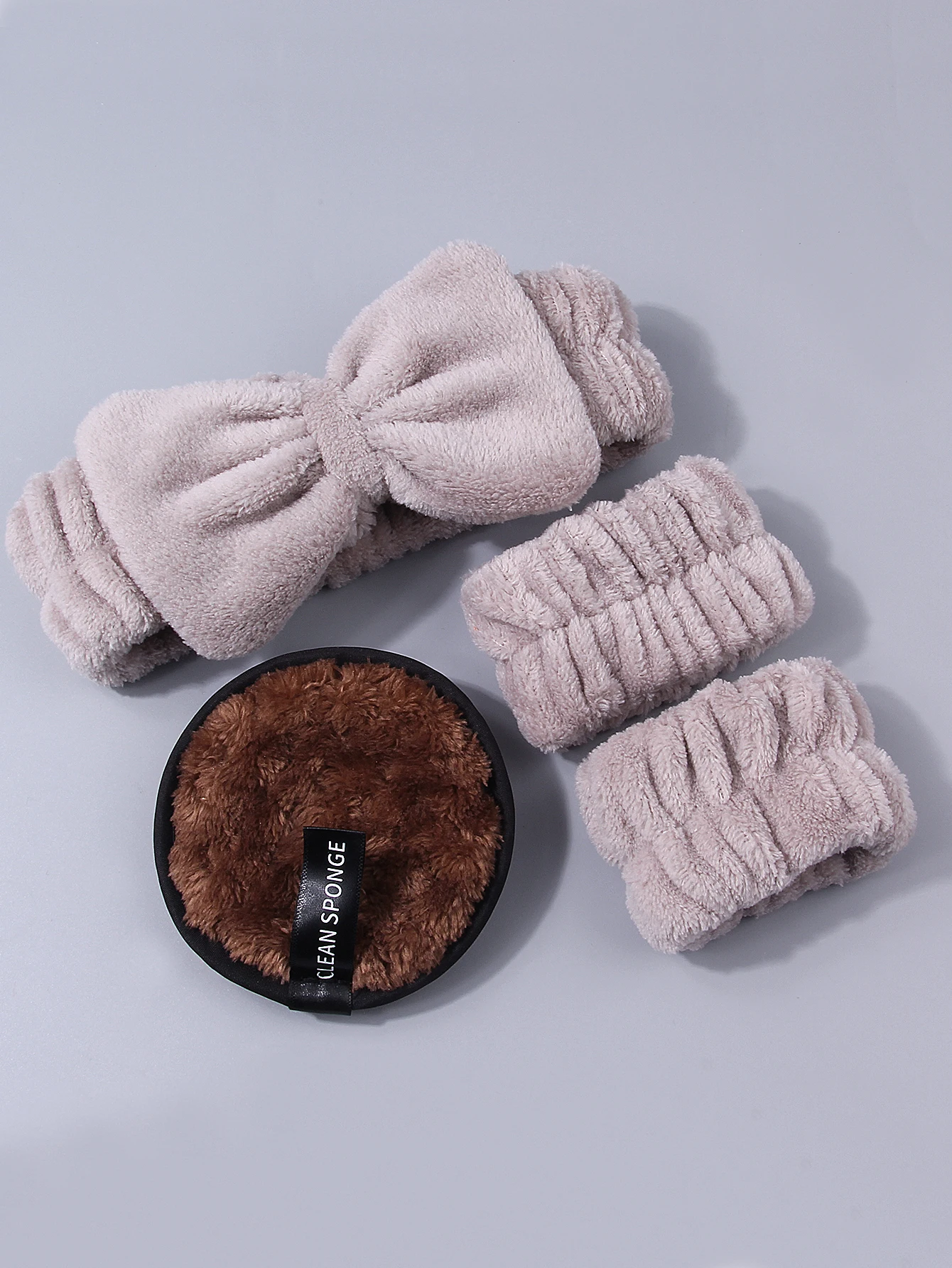 Juego de herramientas de maquillaje y limpieza facial profesional de 20 piezas, incluida esponja en polvo, banda para el cabello, muñequera y esponja para lavado de cara