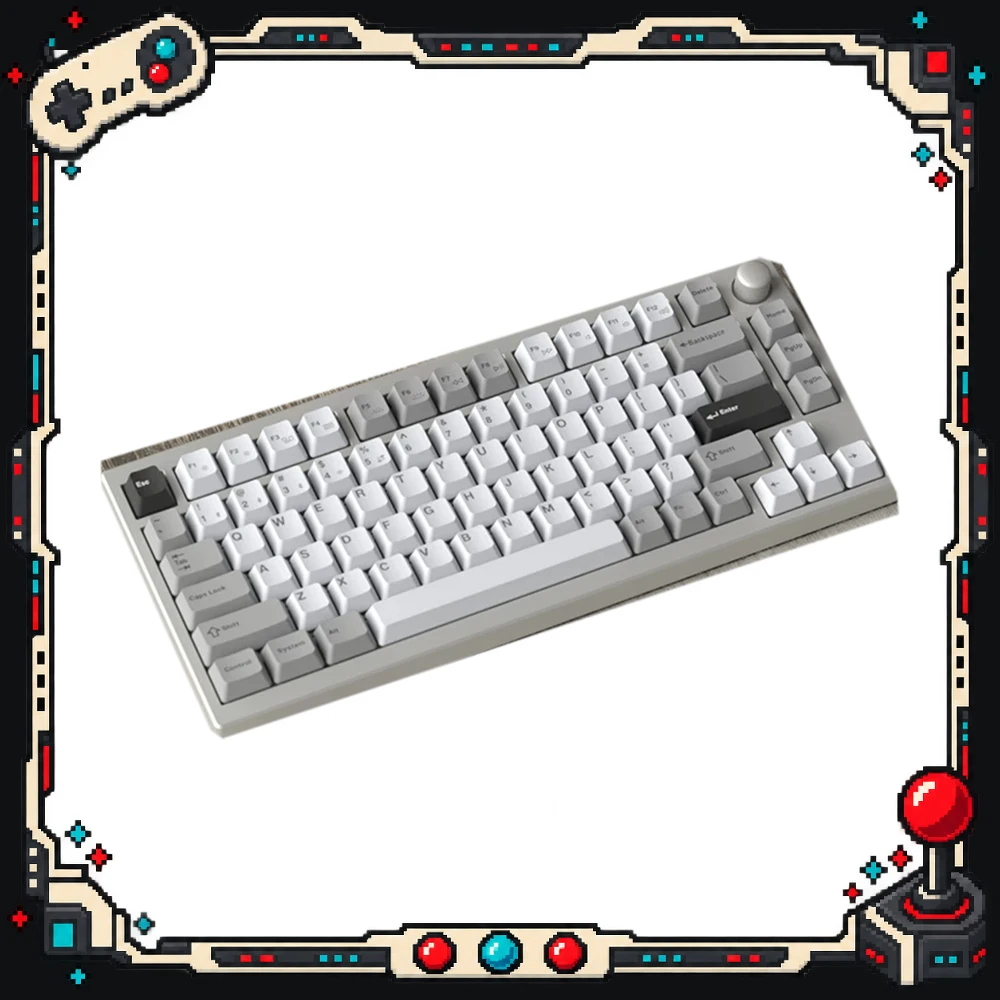 SKN Qingniao75 Mechanical Keyboard 81 Keys Wireless Bluetooth USB Tri Mode Aluminum Gasket Hot Swap RGB Backlit Gaming Keyboard