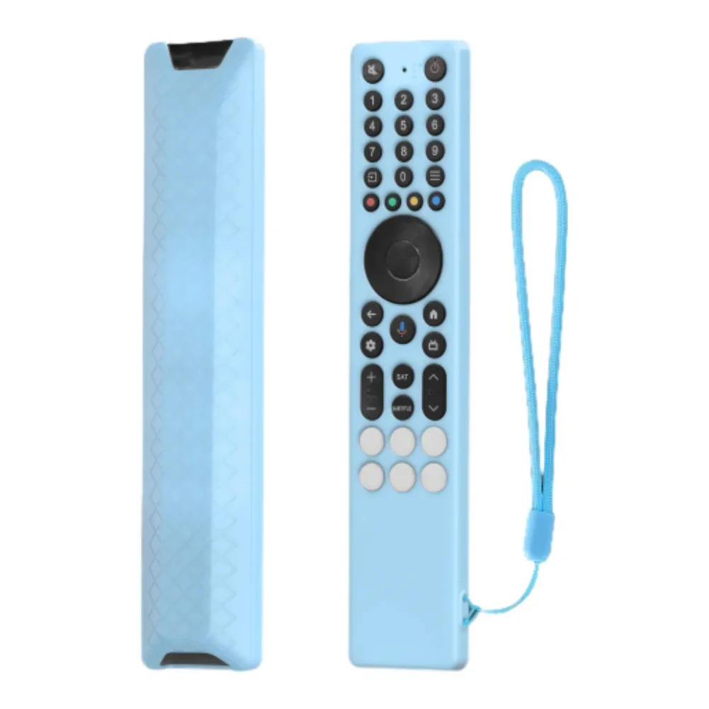 Form-Fitting Silicone Cover For TCL RC833A Remote Control With Enhanced Tactile Grip Washable Material And Lanyard Integration
