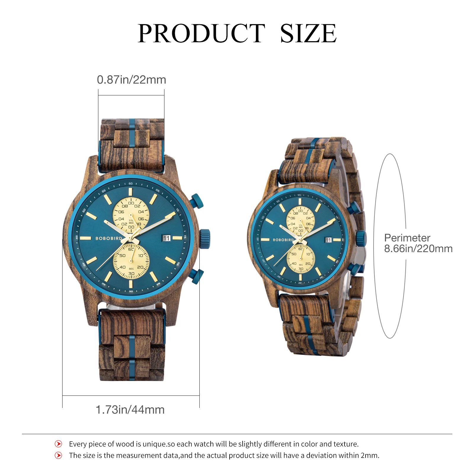 BOBOBIRD Watches For Man Handmade Wooden Watch New Upgraded Waterproof Structure Stainless Steel Reinforced Raw Ear Structure