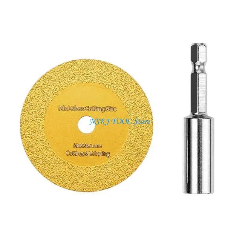 

L8RC Diamonds Cutting Wheel with 1/4inch Shank for PVC Pipe Cutter Mini Glasses