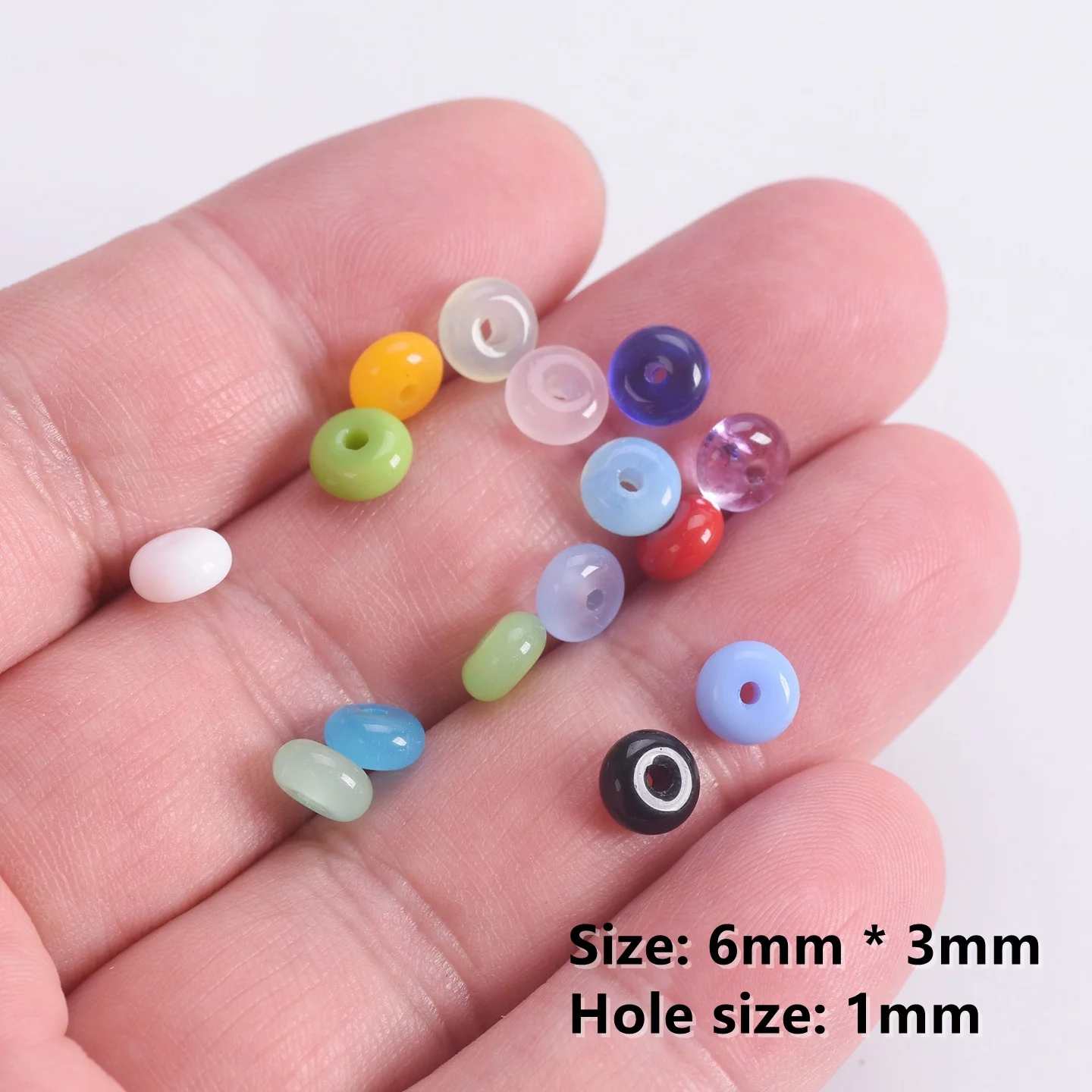 50pcs Rondelle 6x3mm Crystal Glass Loose Spacer Beads Lot For Jewelry Making DIY Crafts Findings - Image 3