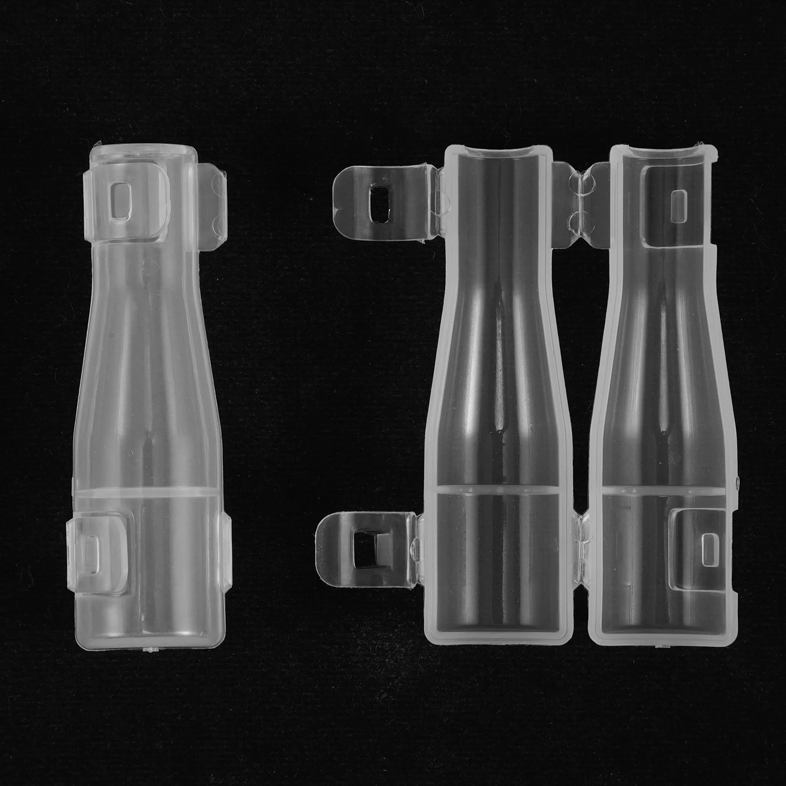 10 stuks doorzichtige plastic make-upborstelbeschermers stofhoezen voor ronde borstels gereedschap bescherming en organisatie