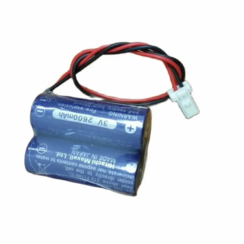 1pce  2CR17450 3V Lithium ion Battery Pack CR17450 3V 2600mAh