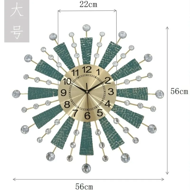 Nordic Clocks Wall Clocks Simple Living Room Modern Home Fashion Atmosphere Creative Personality Light Luxury Decorative