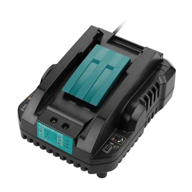 Dla Makita 18V 14.4V BL1860 BL1840 BL1830 BL1820 BL1415 BL14403A/4A DC18RC wymiana ładowarka litowa ładowarka litowo-jonowa